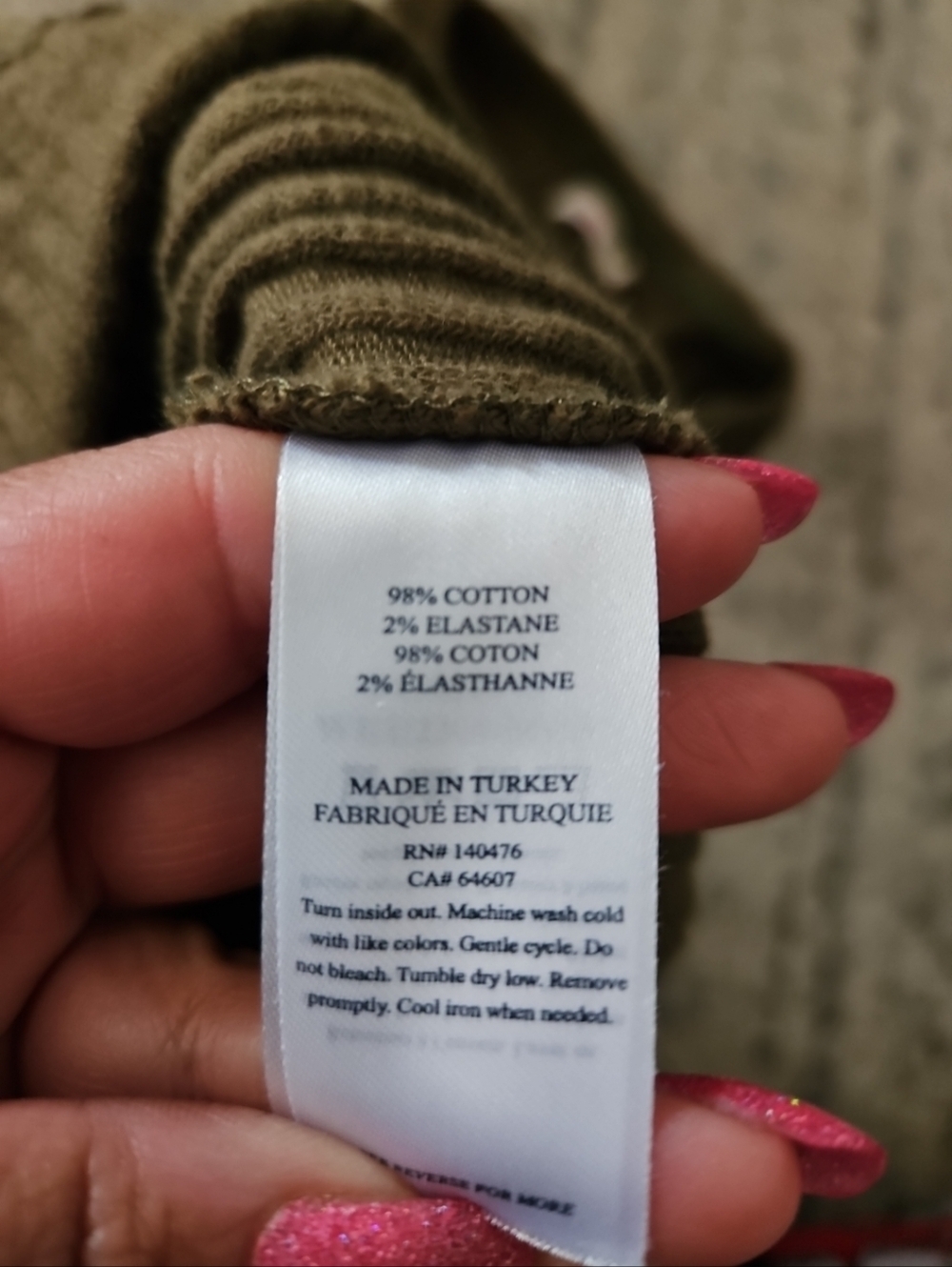 Faherty Olive Ribbed Tank Top - Picture 10 of 12